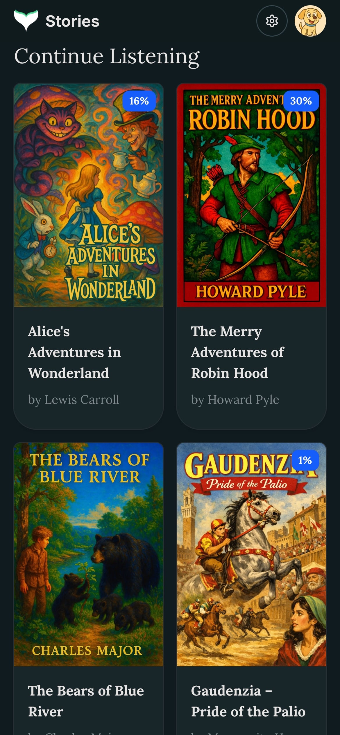 EchoLingo story library