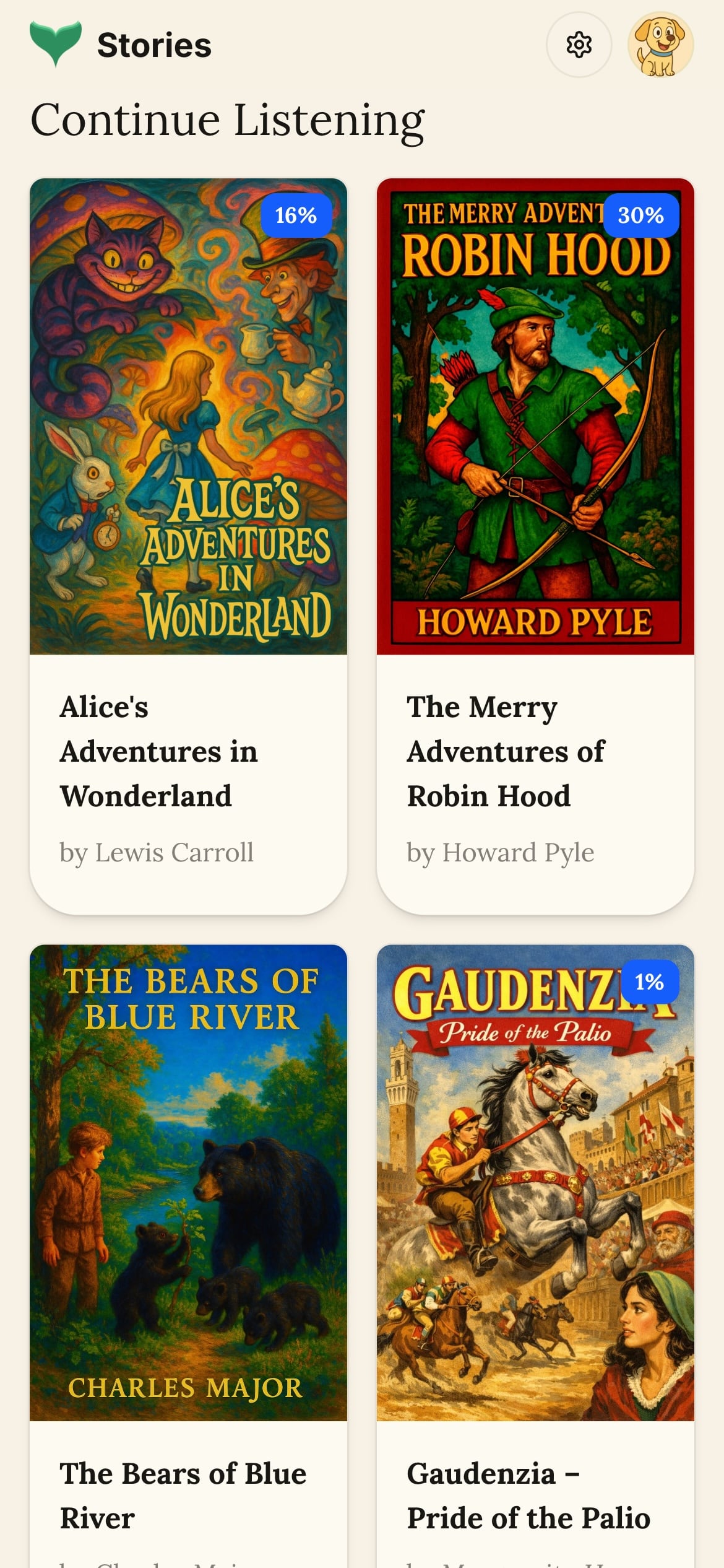 EchoLingo story library